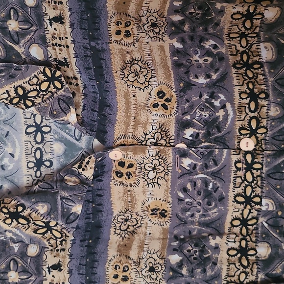 Vintage Silk Shirt L - Picture 2 of 3